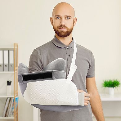 Cheer Collection Shoulder Support Pillow with Strap for Post Surgery Pain Relief and Daily Comfort