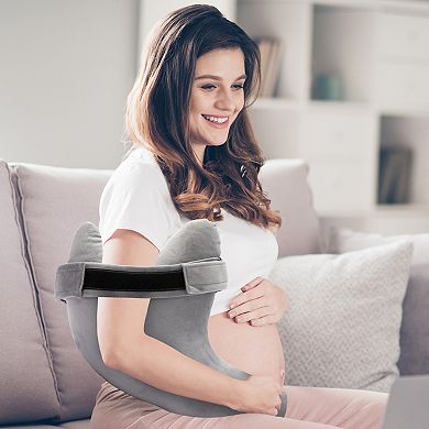 Cheer Collection Shoulder Support Pillow with Strap for Post Surgery Pain Relief and Daily Comfort
