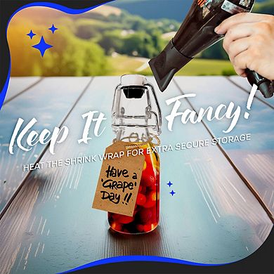 Nevlers 4 oz Round Swing Top Glass Bottles (Pack of 20)