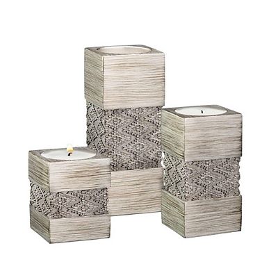 Set of 3 Tealight Candle Holder