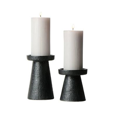 Ceramic Stoneware Pillar Candle Holders