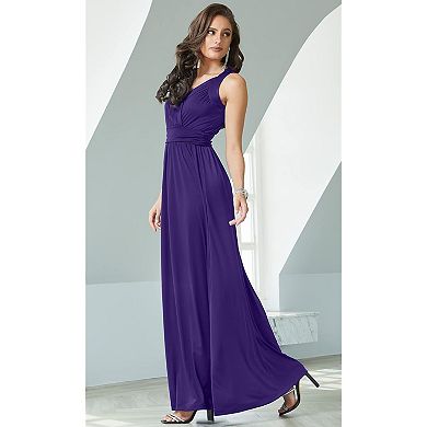Womens Long Evening Dress Flowing Style for Summer Parties