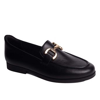 Marc Joseph New York Avery Street Womens Hands-Free Slip On Technology Buckle Loafer