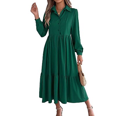 elegant turtleneck dress Cotton Maxi Turtleneck Dress, Gray Knitted Long Dress, Cotton Turtleneck Style, A-Line Silhouette, Fall Maxi Dress, S / Gray