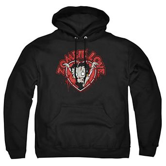 Big & Tall Betty Boop Zombie Love Graphic Pullover Hoodie