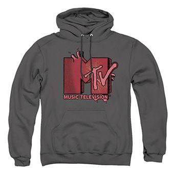 Big & Tall MTV Beating Heart Graphic Pullover Hoodie