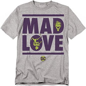 Big & Tall DC Comics Batman Mad Love Valentine's Day Graphic Tee