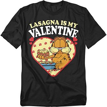 Big & Tall Garfield Lasagna Is My Valentine Graphic Tee