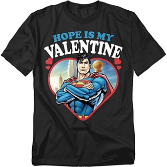 Big & Tall Superman "Hope Is My Valentine" Graphic Tee