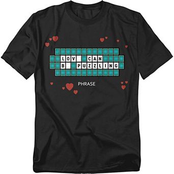 Big & Tall Wheel Of Fortune "Love Can Be Puzzling" Graphic Tee