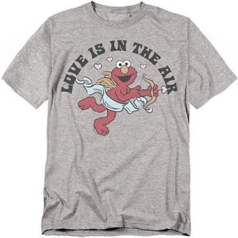 Big & Tall Sesame Street Elmo "Love Is In The Air" Graphic Tee