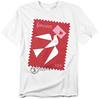 Big & Tall USPS Love Stamp Graphic Tee
