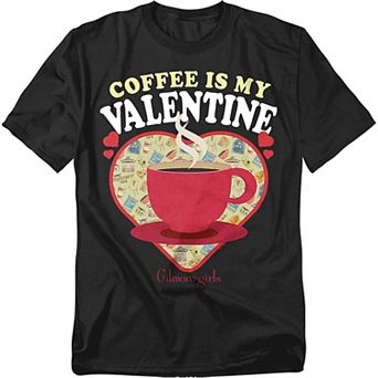 Big & Tall Gilmore Girls "Coffee Is My Valentine" Graphic Tee