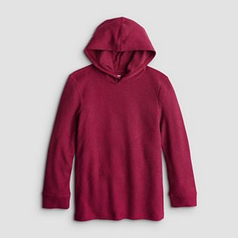 Boys 8-20 Sonoma Goods For Life® Supersoft Waffle Hoodie in Regular & Husky
