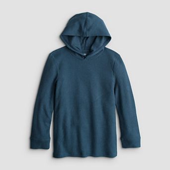 Boys 8-20 Sonoma Goods For Life® Supersoft Waffle Hoodie in Regular & Husky