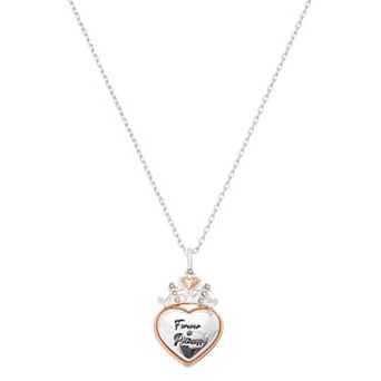 Disney's Princess Heart Crown Pendant Necklace