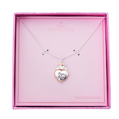 Disney's Princess Heart Crown Pendant Necklace