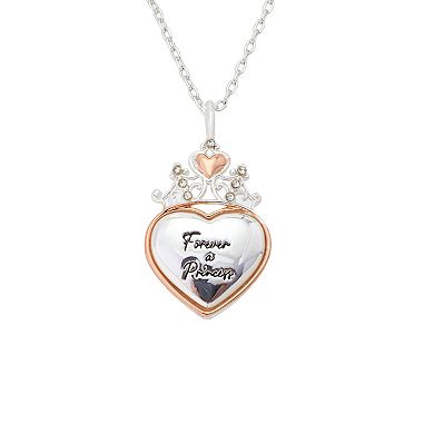 Disney's Princess Heart Crown Pendant Necklace