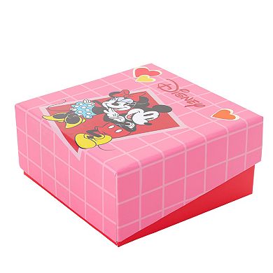 Disney's Minnie Mouse 14k Gold Flash Plated Crystal Pendant Necklace