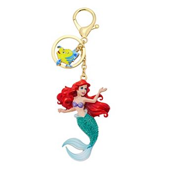 Disney's The Little Mermaid Ariel & Flounder Gold-Tone Bag Charm