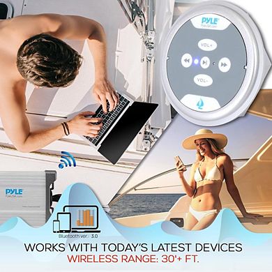 Pyle Waterproof Bluetooth Marine Amplifier