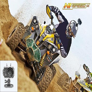 Pyle Hi-Speed Sports Action Camera, 1080P, 12MP, 2.4" Touch Screen, Waterproof, Remote
