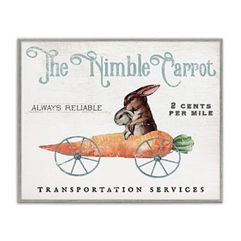 Stupell Home Decor Vintage Easter Bunny Wall Art