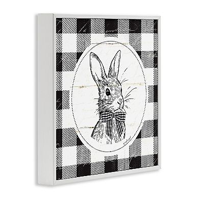 Stupell Home Decor Detailed Easter Bunny Drawing Wall Art