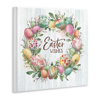 Stupell Home Decor Easter Wishes Wreath Wall Art