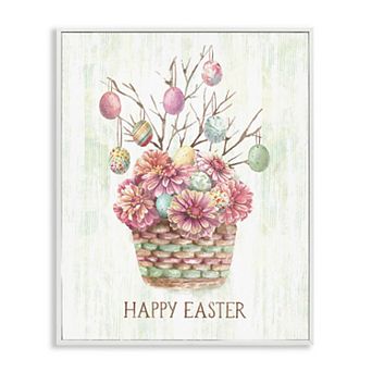 Stupell Home Decor Happy Easter Bouquet Wall Art