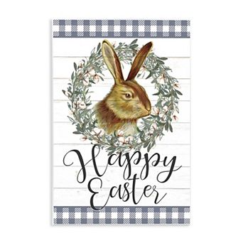 Stupell Home Decor Easter Bunny Wreath Wall Art