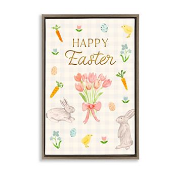 Stupell Home Decor Happy Easter Framed Wall Art