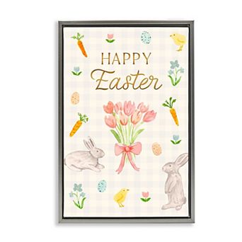 Stupell Home Decor Happy Easter Framed Wall Art