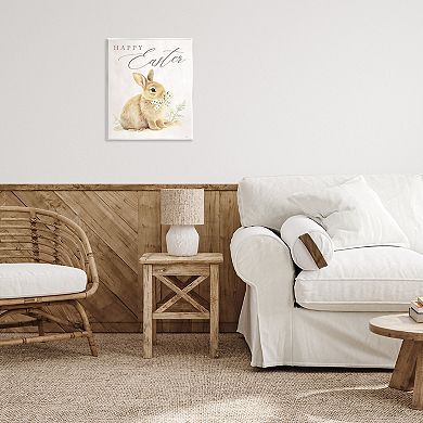 Stupell Home Decor Vintage Happy Easter Bunny Wall Art