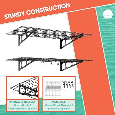 RAD Sportz Garage Wall Shelving with Bike Hooks