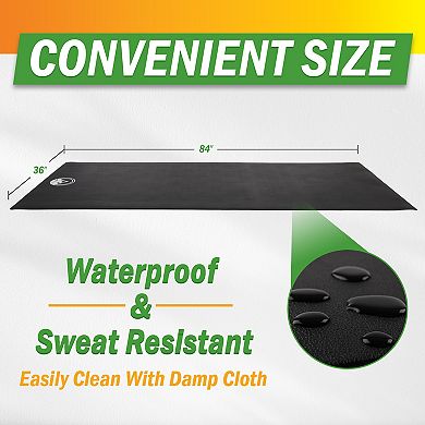 Wakeman 30x84in Treadmill Mat - 5mm Exercise Mat