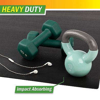 Wakeman 30x72in Treadmill Mat - 5mm Exercise Mat