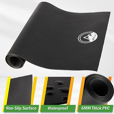 Wakeman 30x72in Treadmill Mat - 5mm Exercise Mat