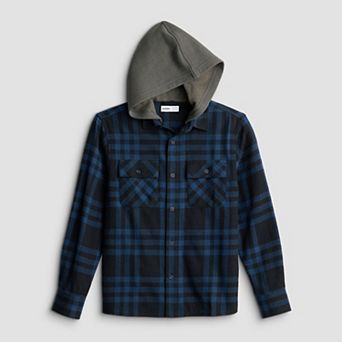 Boys 8-20 Sonoma Goods For Life® Supersoft Hooded Flannel in Regular & Husky