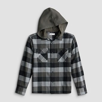 Boys 8-20 Sonoma Goods For Life® Supersoft Hooded Flannel in Regular & Husky