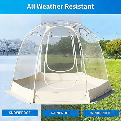 10 x 10 ft Pop Up Bubble Tent For 6-7 People