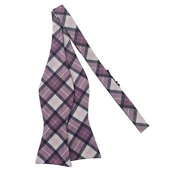 Jacob Alexander Men's Picnic Plaid Traditional Freestyle Self-Tie Bow Tie