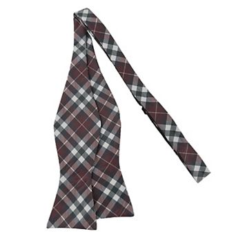 Jacob Alexander Men's Picnic Plaid Traditional Freestyle Self-Tie Bow Tie