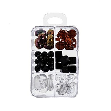 John Bead Masterpiece Collection 6 Grids Mixed Glass Bead Box 85 Grams