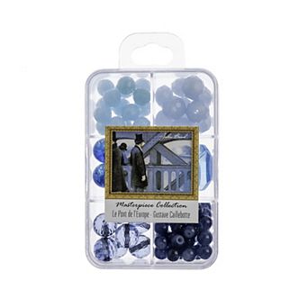 John Bead Masterpiece Collection 6 Grids Mixed Glass Bead Box 85 Grams