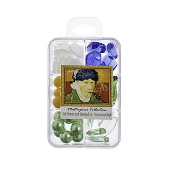 John Bead Masterpiece Collection 6 Grids Mixed Glass Bead Box 85 Grams