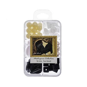 John Bead Masterpiece Collection 6 Grids Mixed Glass Bead Box 85 Grams