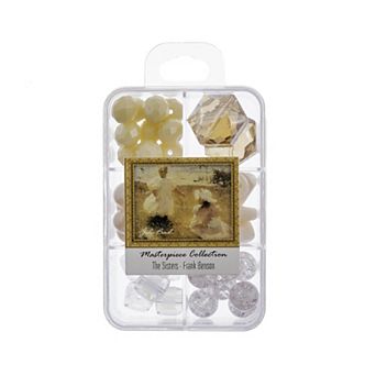 John Bead Masterpiece Collection 6 Grids Mixed Glass Bead Box 85 Grams
