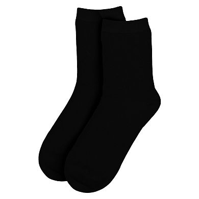 Jacob Alexander Men's Solid Crew Dress Socks - Pair