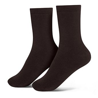 Jacob Alexander Men's Solid Crew Dress Socks - Pair